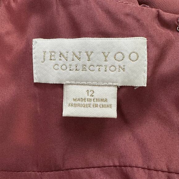 BHLDN Jenny Yoo Collection Kayla Dress Bridesmaids Maxi Gown Cinnamon Rose - Picture 12 of 15